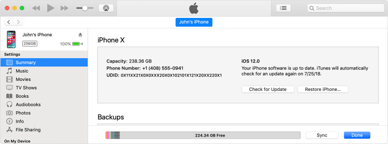 Actualizar iPhone con iTunes 