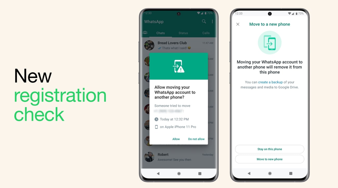Características de seguridad de WhatsApp
