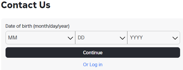 Póngase en contacto con el soporte de Roblox para cambiar la ubicación de su cuenta