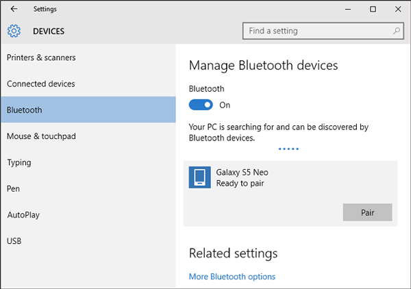 Cómo descargar archivos de la tableta Samsung a la computadora por Bluetooth