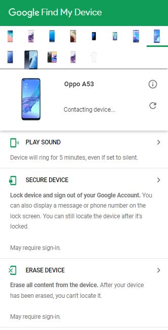 RESTACIÓN DURO OPPO con Google Android Device Manager