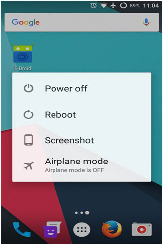 reiniciar el teléfono Android