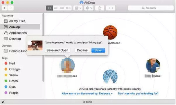 Sube fotos de iPhone a Mac a través de Airdrop