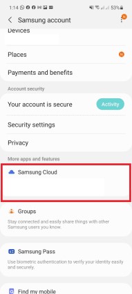 Samsung Cloud Recovery