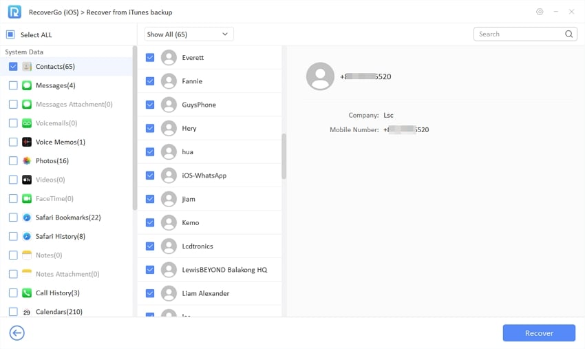Guía de Recupergo IOS - Datos de vista previa en iTunes