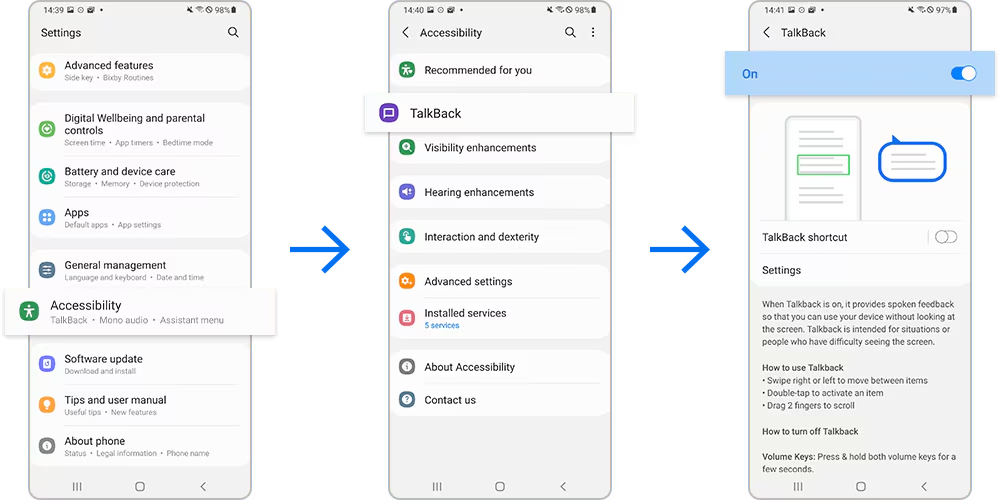 Realme C11 Talkback Feature