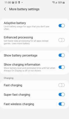 Samsung carga rápida