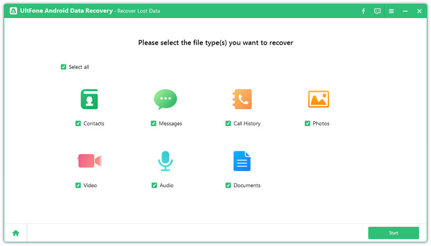 Seleccione el archivo para escanear en el teléfono Samsung