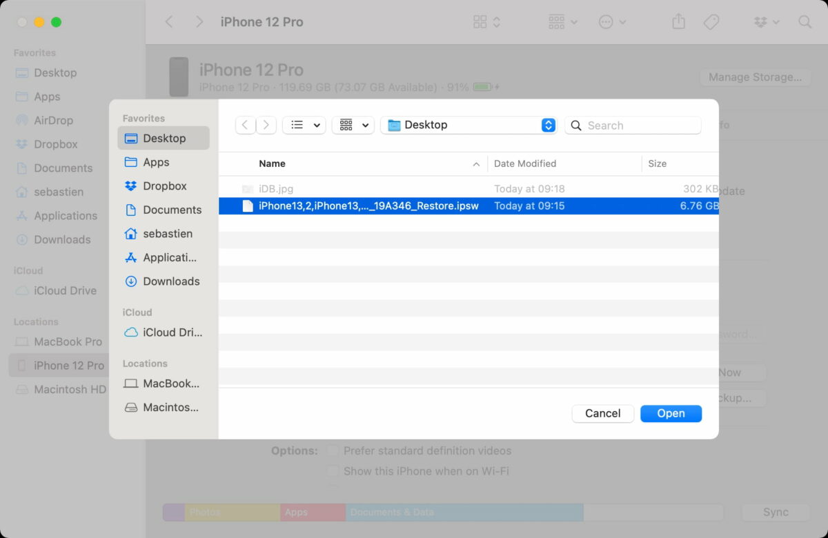 ¿Cómo dejo degradar mi iPhone iOS sin iTunes?