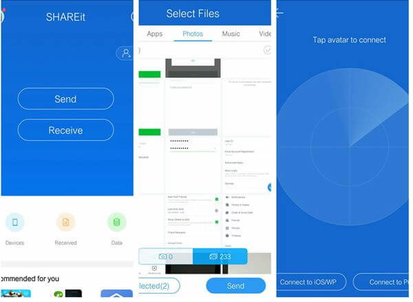 Mueva los datos de Android o iPhone a Motorola con Shareit