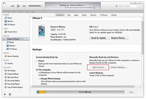 Conecte iPhone a PC con iTunes