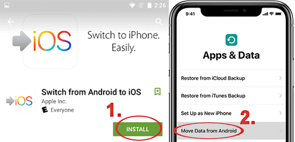 Mover datos del teléfono Android