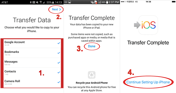 Cómo transferir datos de píxel a iPhone a través de mudarse a iOS