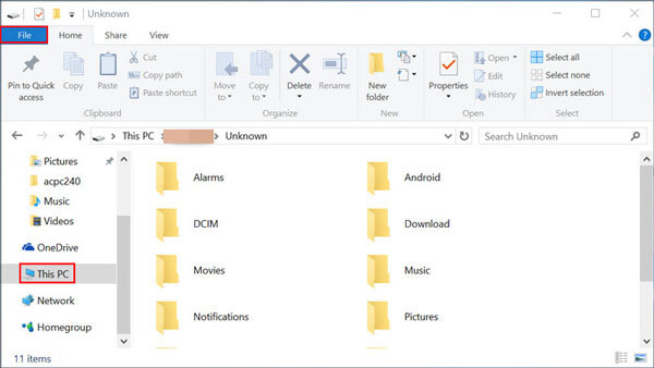 Cómo transferir archivos de Samsung a Lenovo a través del cable USB