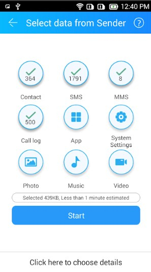 Transfiera los datos de Android a Motorola con Cloneit