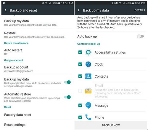 Cómo transferir mensajes de texto de HTC a computadora a través de Google Backup