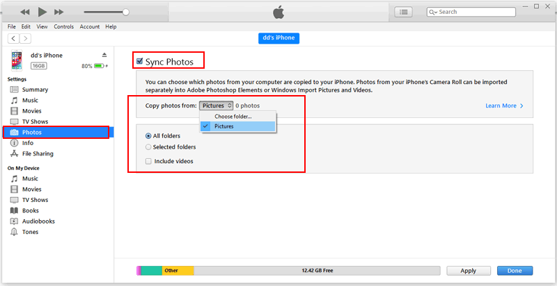 Obtenga fotos antiguas del iPhone antiguo al nuevo sin iCloud de iTunes