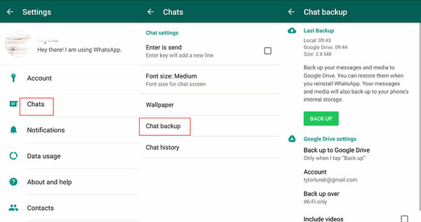 Cómo guardar fotos de WhatsApp a Android Gallery a través de Gmail