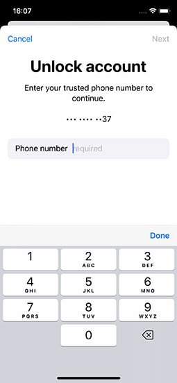 Ingrese el numbeer del teléfono