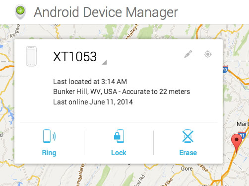 Desbloquee el teléfono Android con encontrar mi dispositivo