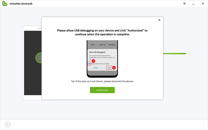 Habilitar la depuración USB en el teléfono Samsung bloqueado por FRP
