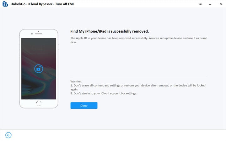 apague Encuentra mi iPhone de la computadora