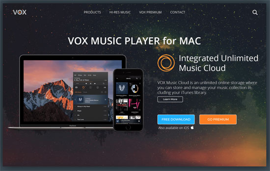 Alternativa a iTunes para Mac como Vox Music Player