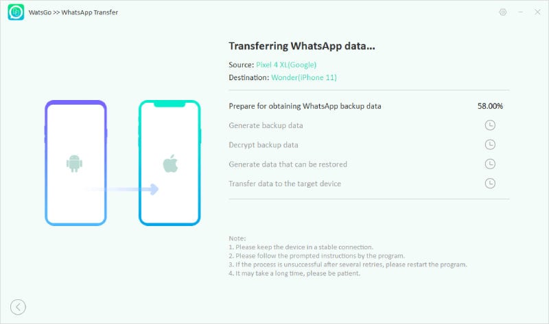 Genere una copia de seguridad inicial de WhatsApp