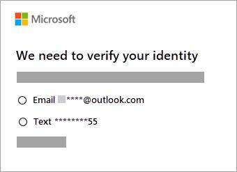 Restablecimiento de contraseña de la cuenta de Microsoft