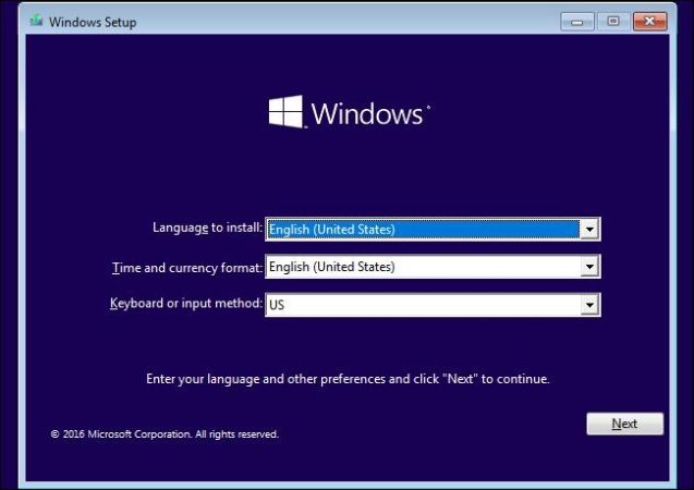 Configuración de Windows