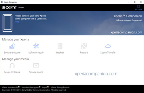 Recuperar archivos eliminados en Xperia con Xperia Companion