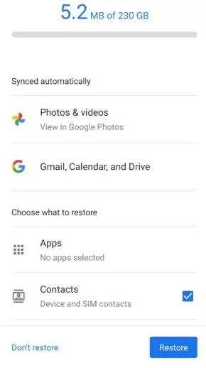 POCO Recuperación de datos sin root como Google Drive