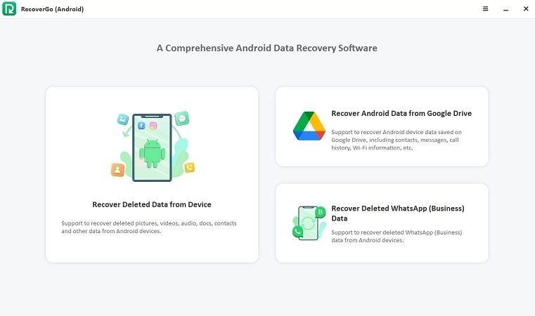 Elija recuperar datos eliminados del dispositivo